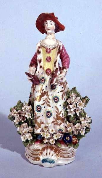 Longton Hall figure of America from series The Four Continents, c.1758 by English School